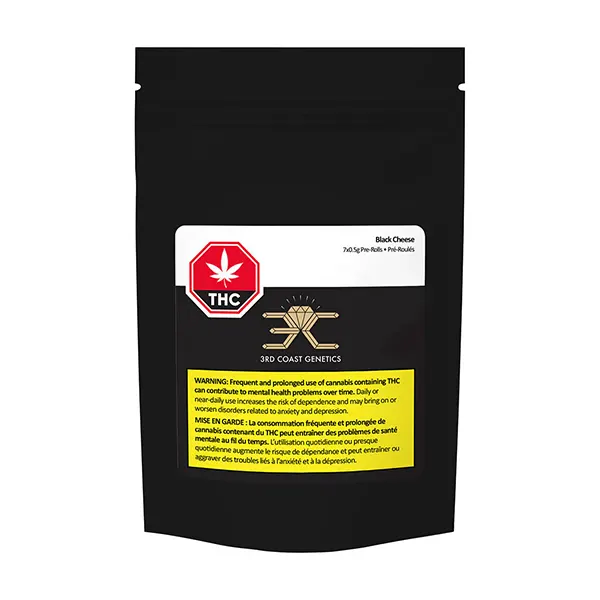 Image for Black Cheese Pre-Roll, cannabis all products by 3rd Coast Genetics
