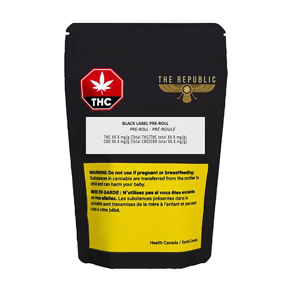 Black Label Pre-Roll (Pre-Rolls) by The Republic