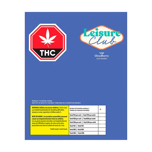 Image for Cloudberry Live Rosin VIP - Indica Multi Pack, cannabis all products by Leisure Club