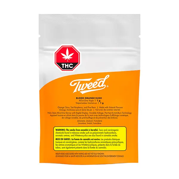 Blood Orange Kush Liquid Diamonds AIO (Disposable Vapes) by Tweed