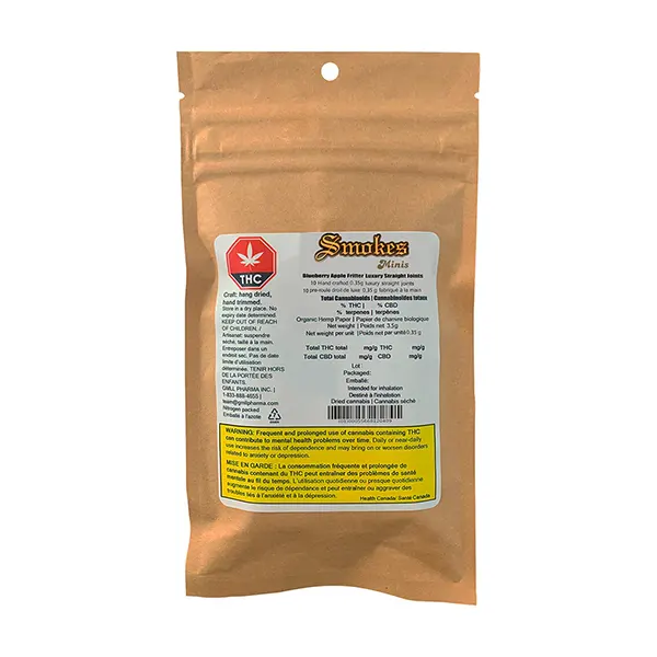 Image for Blueberry Apple Fritter - Luxury Straight Joints, cannabis pre-rolls by Smokes