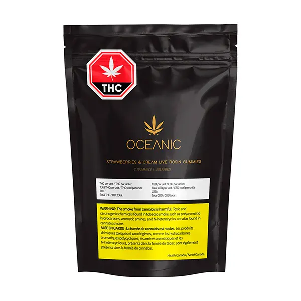 Strawberries & Cream Live Rosin Gummies (Gummies) by Oceanic