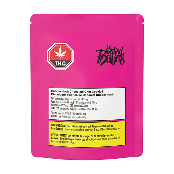 Image for Bubble Hash Chocolate Chip Cookie, cannabis baked goods by Baked Babes