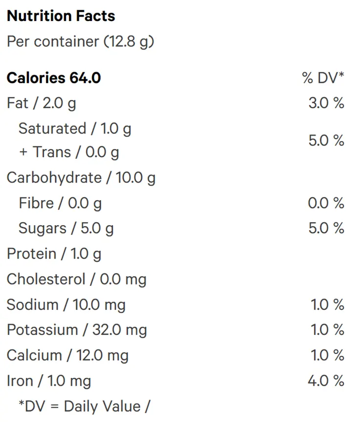 Caramel Chocolate Live Rosin Waffle Cones (Baked Goods) Nutrition Table