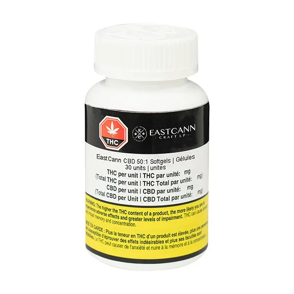 Image for CBD 50:1 Soft Gels, cannabis capsules, softgels by EastCann