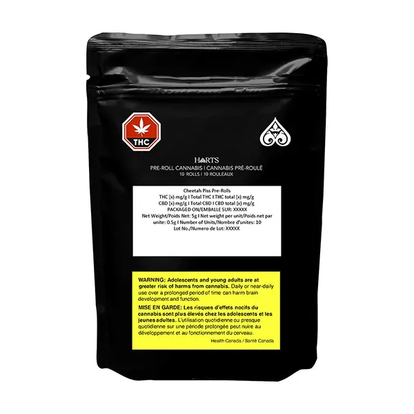 Image for Cheetah Piss Pre-roll, cannabis pre-rolls by Harts