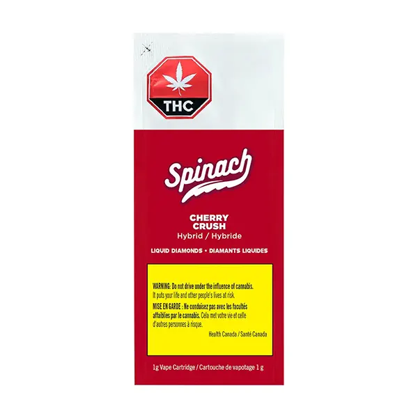 Cherry Crush Liquid Diamonds 1g Vape (510 Cartridges) by Spinach