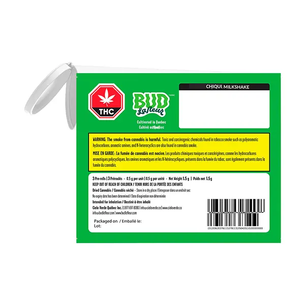 Image for Chiqui Milkshake Pre-Roll, cannabis pre-rolls by Bud Lafleur