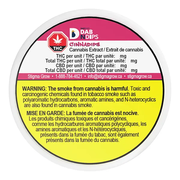 Dab N Dips CinnaDips (Sublingual Strips) by Dab Bods