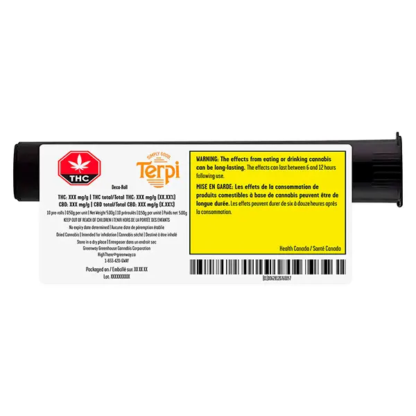 Image for Deca-roll Pre-Roll, cannabis pre-rolls by Terpina Flora