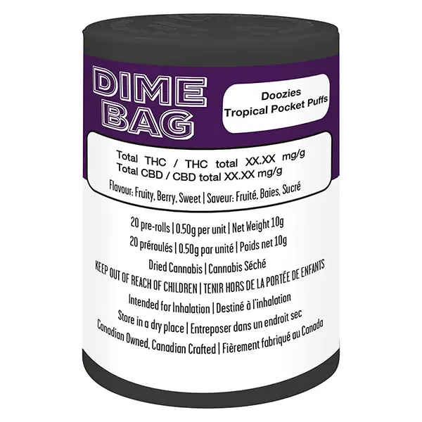 Doozies Tropical Pocket Puffs Pre-Roll (Pre-Rolls) by Dime Bag