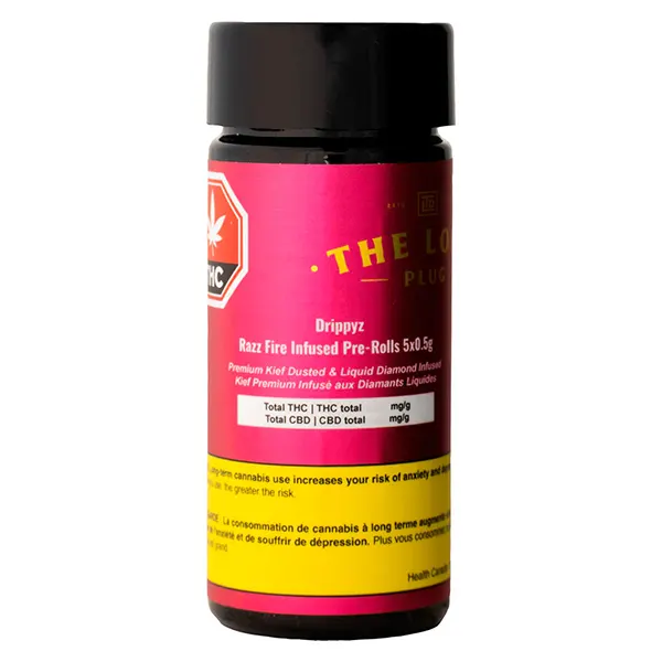 Image for Drippyz Razz Fire Infused Pre-Roll, cannabis pre-rolls by The Loud Plug