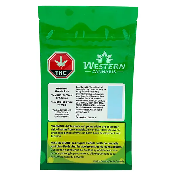 Image for Matanuska Thunder FK Pre-Roll, cannabis pre-rolls by Western Cannabis