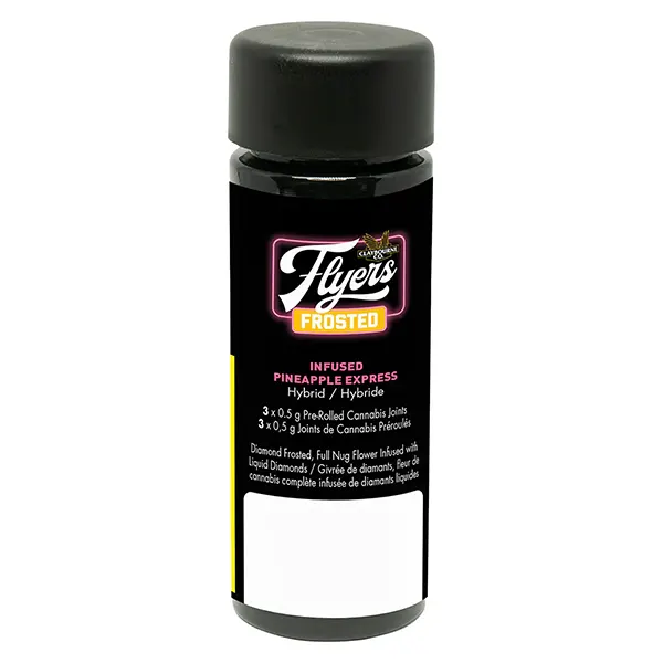 Image for Flyers Frosted Infused Pineapple Express Pre-Rolls, cannabis pre-rolls by Claybourne
