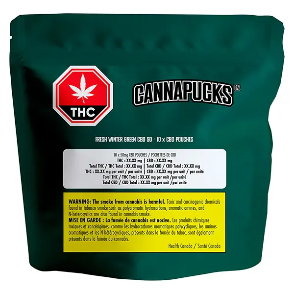 Fresh Winter Green CBD 50 (Sublingual Strips) by CannaPucks