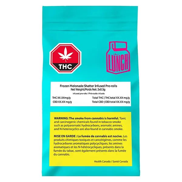 Image for Frozen Melonade Shatter Infused Pre-Roll, cannabis pre-rolls by Lunch