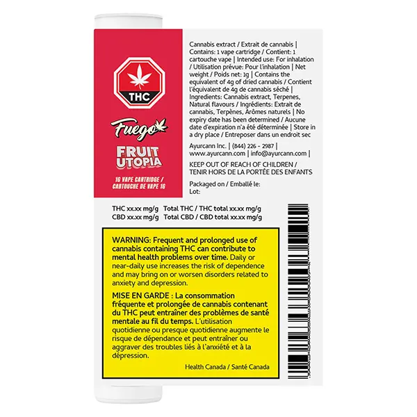 Image for Fruit Utopia 510 Thread Cartridge, cannabis all products by Fuego