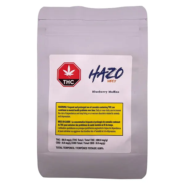Image for Full Spectrum CBD Blueberry Muffins 510 Thread Cartridge, cannabis 510 cartridges by HAZO