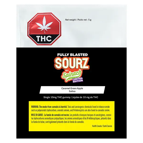 Fully Blasted Caramel Green Apple Gummy (Gummies) by SOURZ by Spinach