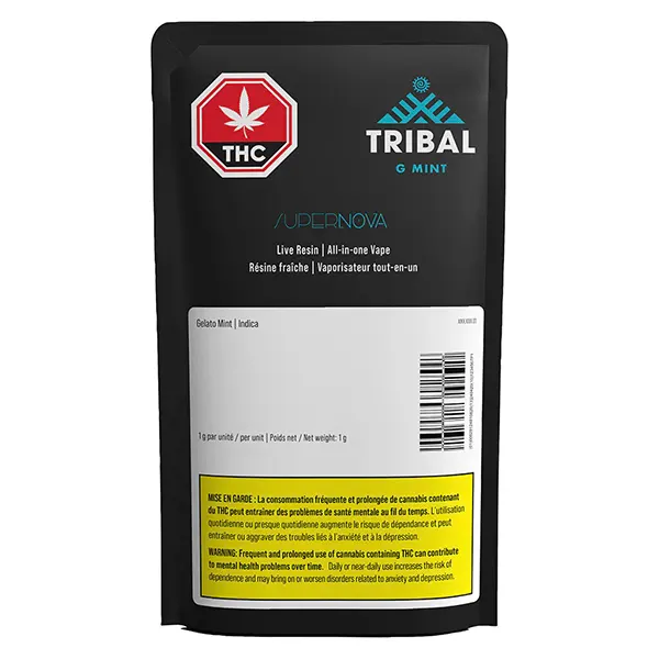 Image for G Mint Supernova Live Resin All-in-one Vape, cannabis disposable vapes by Tribal