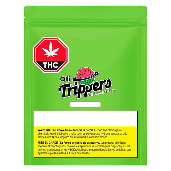 Image for Green Watermelon 1:1:1: THCV/CBG/THC, cannabis gummies by Olli Brands