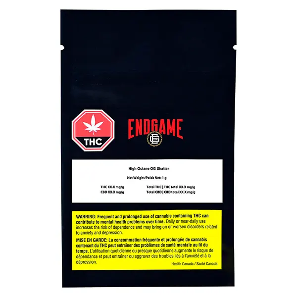 Image for High Octane OG Shatter, cannabis shatter, wax by Endgame