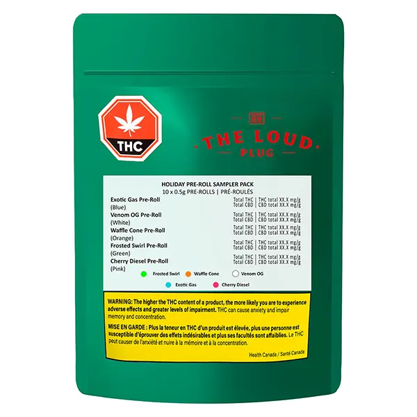 Image for Holiday Pre-Roll Sampler Pack, cannabis all products by The Loud Plug