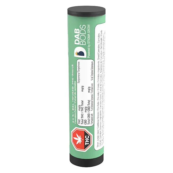 Jungle Juice 60's+ Dbl Infused Pre-Roll (Pre-Rolls) by Dab Bods