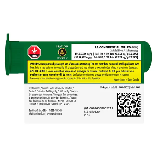 Image for LA Confidential Milled, cannabis milled flower by Station House