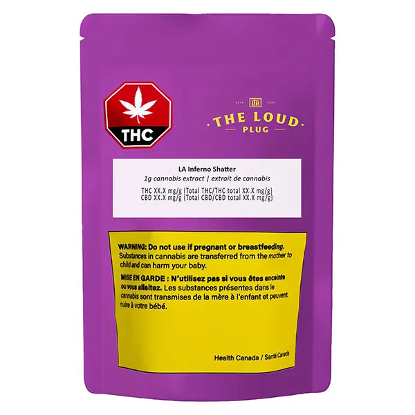 Image for LA Inferno Shatter, cannabis shatter, wax by The Loud Plug