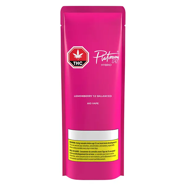 Lemonberry 1:2 Balanced AIO Vape (Disposable Vapes) by Platinum