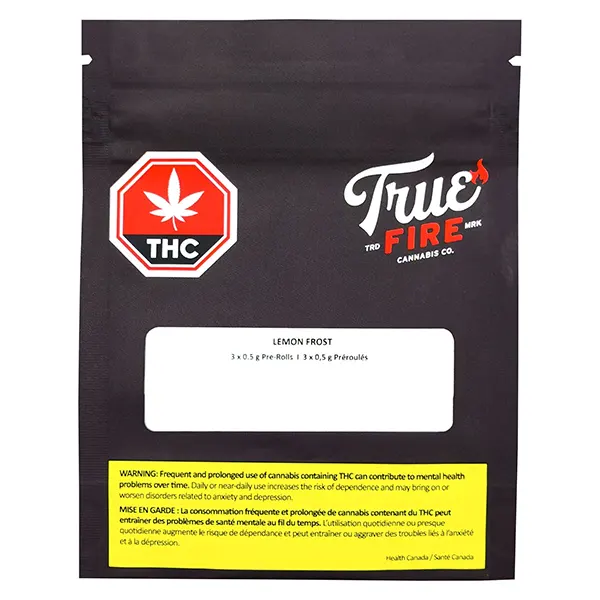 Lemon Frost Pre-Roll (Pre-Rolls) by True Fire