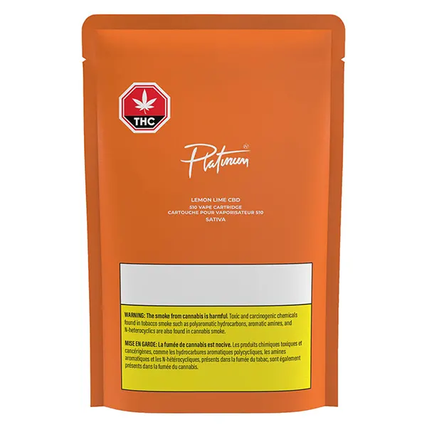 Lemon Lime CBD 510 Thread Cartridge (510 Cartridges) by Platinum