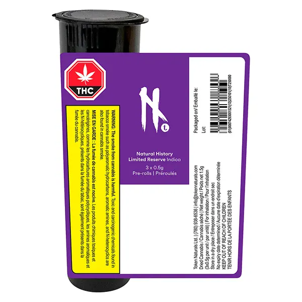 Limited Reserve Indica Pre-Roll (Pre-Rolls) by Natural History