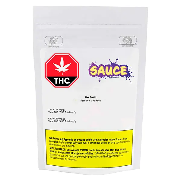 Live Rosin Seasonal Gas Pack (Resin, Rosin) by Sauce Rosin Labs