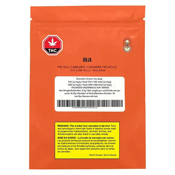 Mandarin Dream Pre-Roll (Pre-Rolls) by OHJA