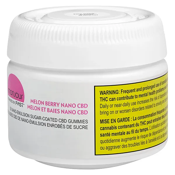 Image for Melon Berry Nano CBD Gummies, cannabis all products by Monjour