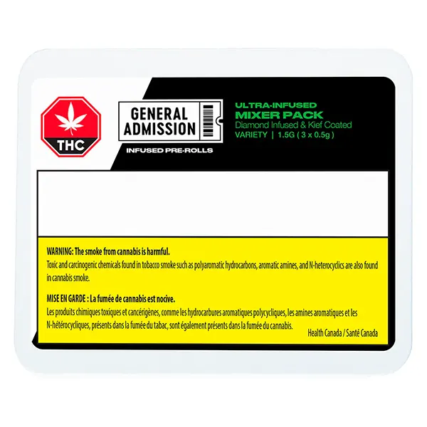 Image for Mixer Pack Diamond Infused Pre-Roll, cannabis pre-rolls by General Admission