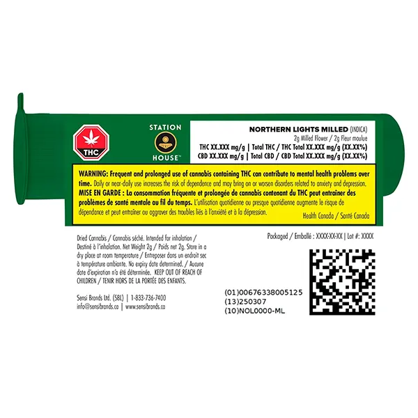 Image for Northern Lights Milled, cannabis milled flower by Station House