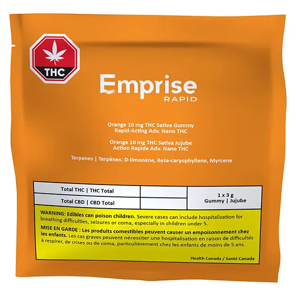 Orange 10 THC Sativa Gummy (Gummies) by Emprise