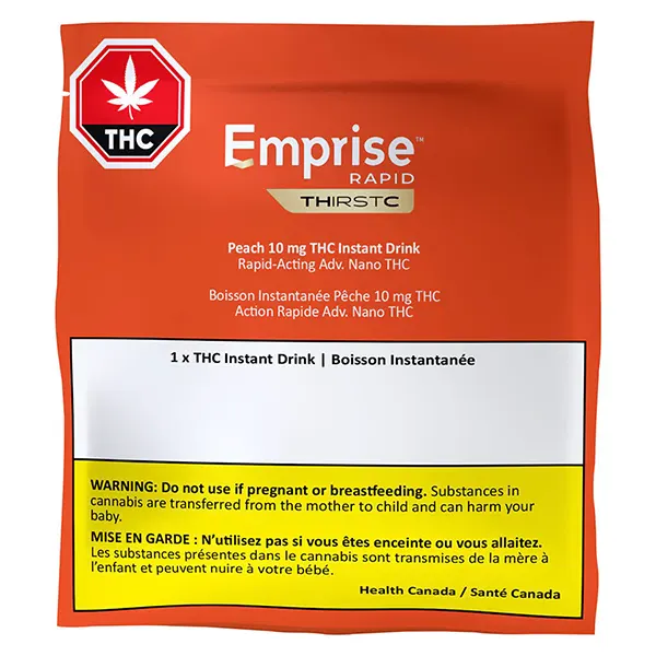 Image for Peach 10 THC Instant Drink, cannabis all products by Emprise