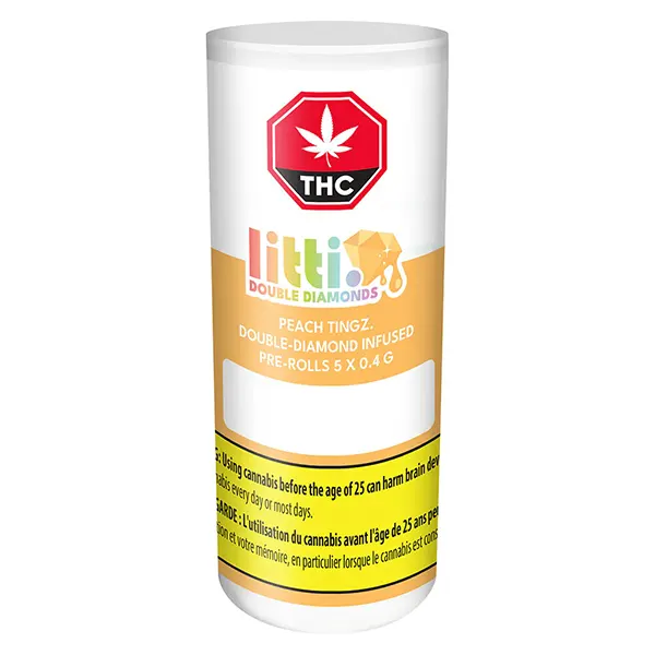 Image for Peach Tingz Double Diamond Infused Pre-Roll, cannabis all products by Litti.