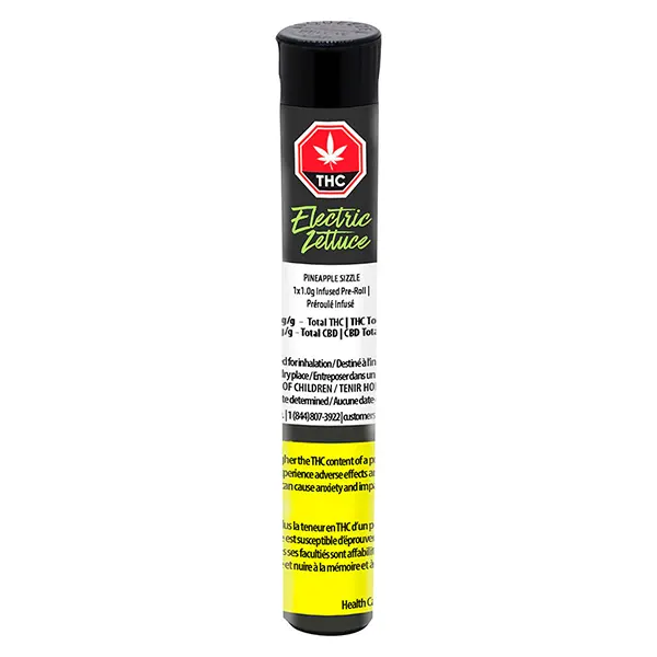 Pineapple Sizzle Infused Pre-Roll (Pre-Rolls) by Electric Lettuce