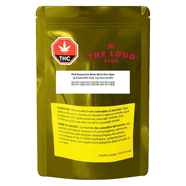 Pink Guava Live Resin All-in-one Vape (Disposable Vapes) by The Loud Plug