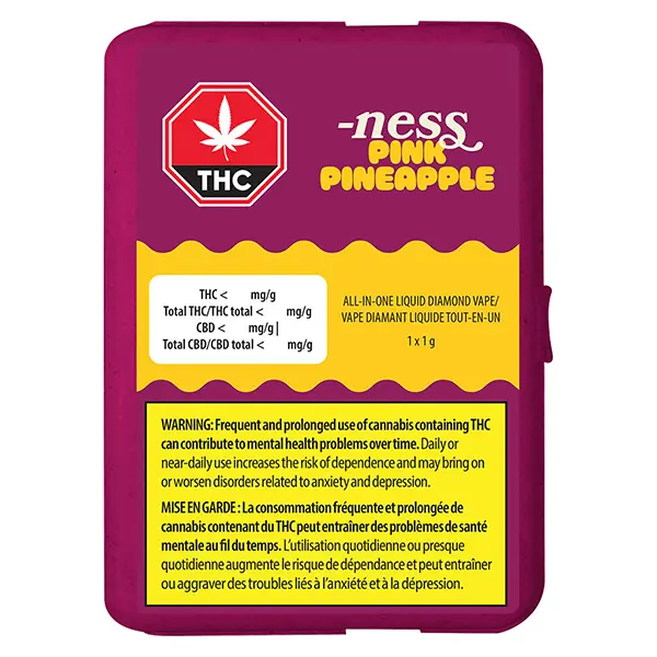 Pink Pineapple All-in-one Liquid Diamond Vape (Disposable Vapes) by NESS
