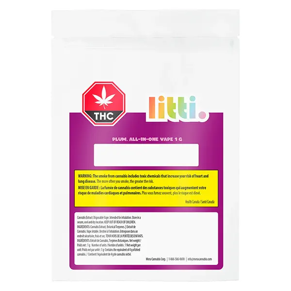 Image for Plum Papi All-in-One Vape, cannabis all products by Litti.