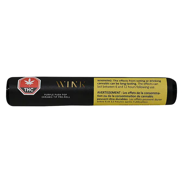 Image for Purple Push Pop Ceramic Tip Pre-Roll, cannabis pre-rolls by Wink