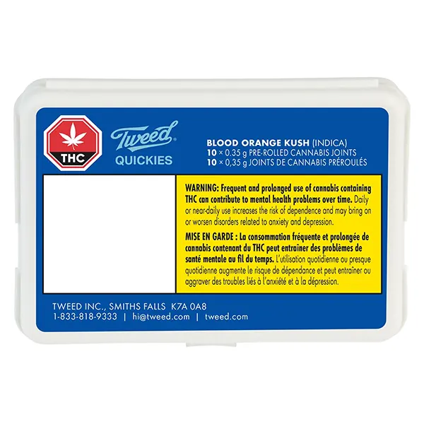 Image for Quickies Blood Orange Kush Pre-Roll, cannabis all products by Tweed