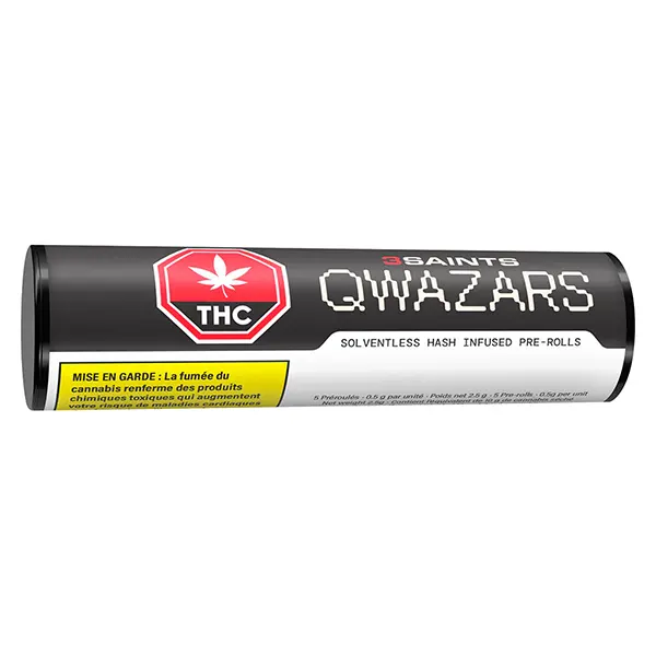 Qwazars - Solventless Hash Infused Pre-Roll (Pre-Rolls) by 3Saints
