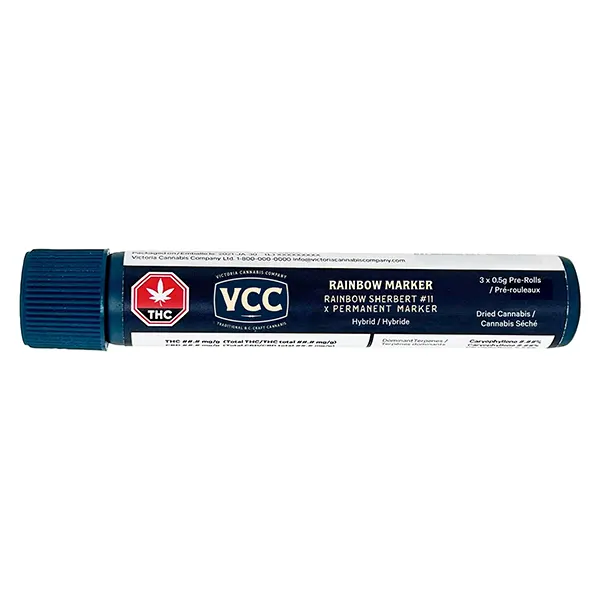 Image for Rainbow Marker Pre-Roll, cannabis all products by Victoria Cannabis